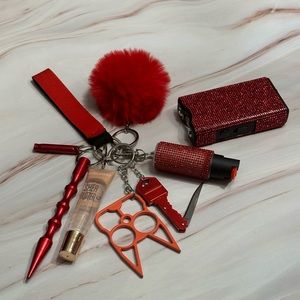 Ultimate Red Bling Self Defense Keychain